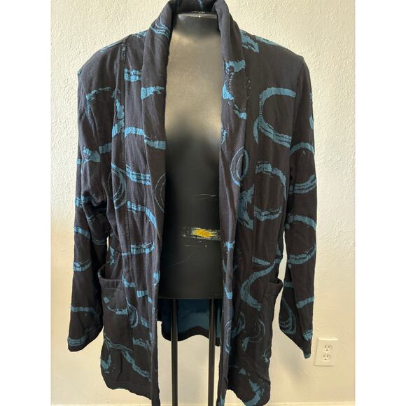 Komil Open Front Jacket Top Lagenlook Womens Size Large Cotton Blend - Picture 1 of 5